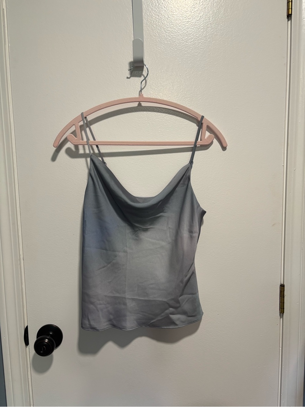 Babaton Silky Cowl Neck Camisole - Light Gray